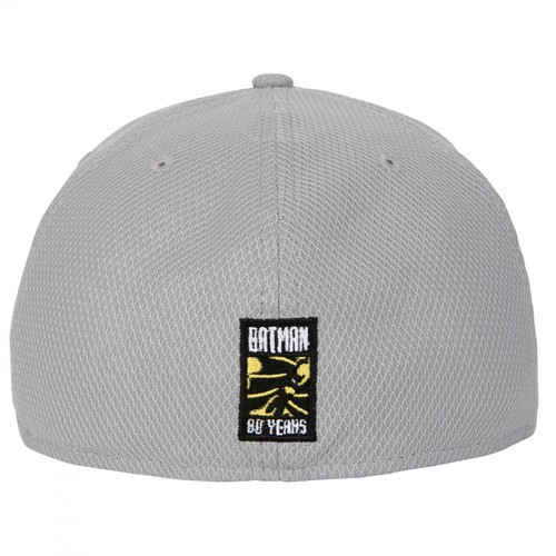 Batman New 52 Logo New Era 59Fifty Fitted Hat Grey - Picture 4 of 50