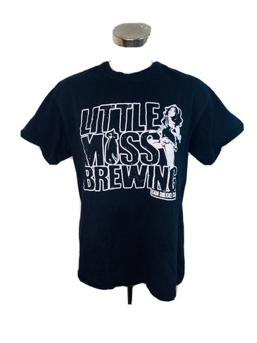 Little Miss Brewing Shirt Adult Medium San Diego California Beer Brewery Black