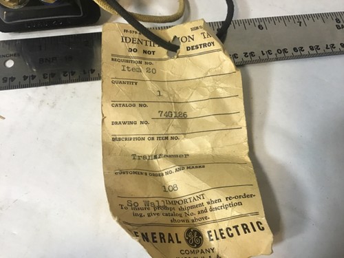 Transformador General Electric GE Cock 74G126 primario 115V seg. 25V 3,5 VA vintage - Imagen 7 de 7