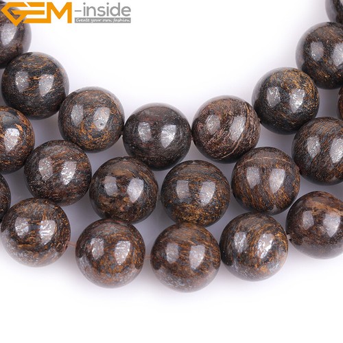 Bronzite Natural Round Gemstone Loose Beads For Jewellery Making 15" 6mm 8mm10mm - Foto 6 di 32