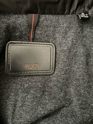 TUMI Mens Sz S Black Pack-A-Way Goose Down Puffer Jacket - Picture 12 of 21