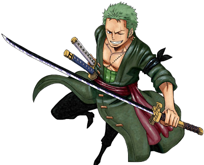 Roronoa Zoro Katanas Kawaii One Piece Weatherproof Anime Sticker 6