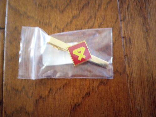U.S MILITARY 4th MARINE CORPS TIE BAR OR TIE TAC CLIP ON TYPE USMC INSIGNIA - Picture 5 of 6
