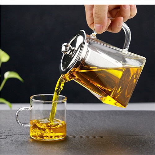 Easy to Clean Glass Teapot Heat Resistant W/Infuser Tea Pot Stovetop 350-750ML - Picture 4 of 21