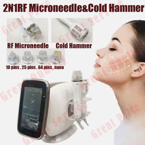 2 in 1 fractional radiofrequency Gold-RF beauty machine cold hammer acne removal - Picture 2 of 17