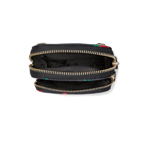 Kate Spade Chelsea Nylon Nord Süd Reißverschluss Telefon Umhängetasche schwarz Multi KF149 - Bild 4 von 5