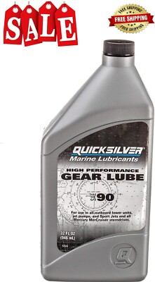 Quicksilver 858064Q01 High Performance SAE 90 Gear Lube for Mercury Outboards