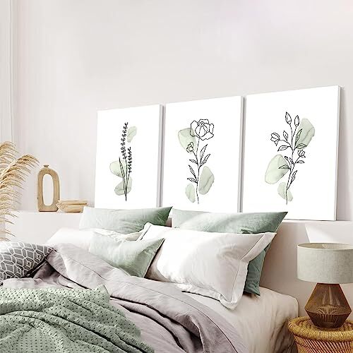 Sage Green Botanical Wall Art, Boho Wall Art 12x16inch BotanicalType