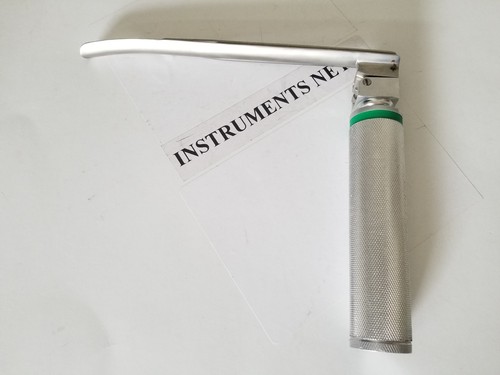 Fiberoptic Laryngoscope Miller Blade #4  with Handle EMT - Picture 1 of 3