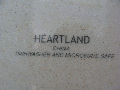 4 Dinner Plates In The Heartland Pattern, Made In China - Bild 3 von 3