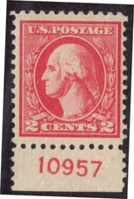 U.S. - 527 - Plate Number Single (10957) -   Fine/Very Fine -  Hinged