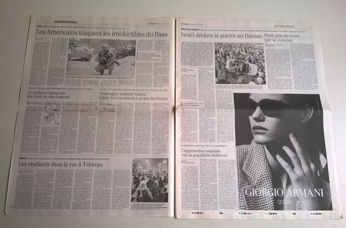 LE FIGARO N°18 303 du 13/06/2003 - LA MORT DE GREGORY PECK / Salon du Bourget - Picture 2 of 12