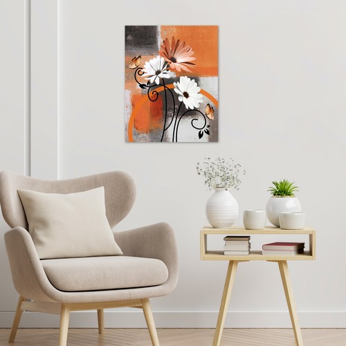 Arte de pared de lienzo margarita amarilla geometría abstracta decoración para sala de estar dormitorio - Imagen 33 de 59