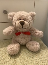 Dan Dee Collectors Choice Christmas TALKS Teddy Bear Red Bow See u Later VIDEO