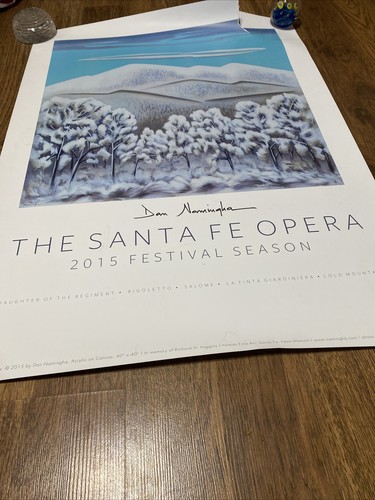 THE SANTA FE OPERA 2015 FESTIVAL SAISON DAN NAMINGHA SIGNIERTES POSTER 30” X 22” - Bild 11 von 12