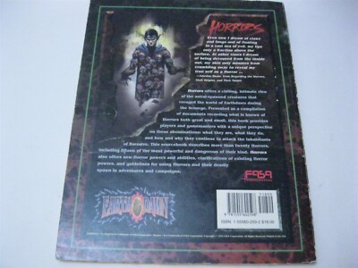 Earthdawn Horrors An Earthdawn Sourcebook FASA 6107 9781555602598 