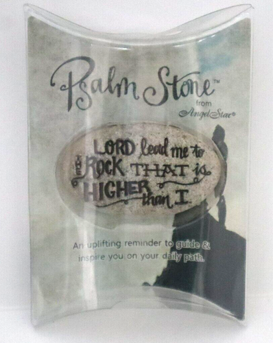 U3 Lord lead me to the rock that is higher than I POCKET STONE Psalm Angelstar - Picture 1 of 4