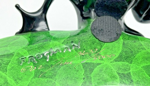 Frogman Tim Cotterill Hide and Seek Frog Bronze Sculpture BF50 Leaf Caterpillar - Picture 10 of 12