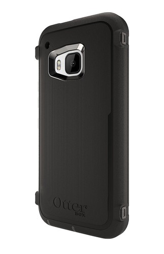 OTTERBOX Defender Series Case for HTC One M9 Black (Black/Black) with Clip NEW - Picture 3 of 10