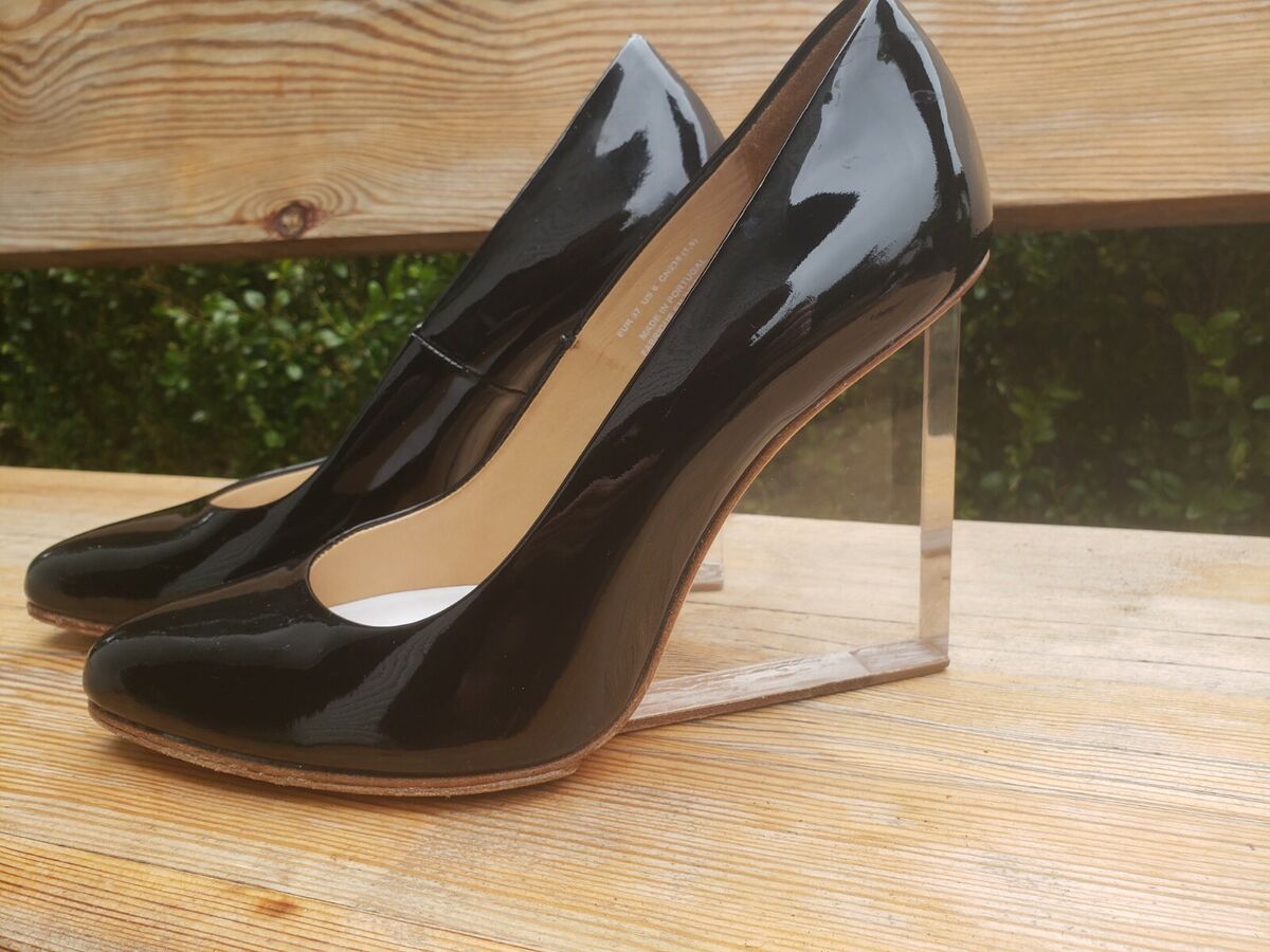 Maison Martin Margiela For H&M Invisible Wedge Black Glossy Maison Martin Margiela For H&M Invisible Wedge Black Glossy