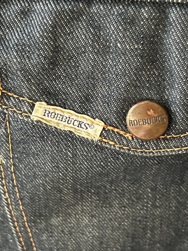 TRUE VINTAGE Roebucks Sanfordized Selvedge Selvage Salvage Trucker Jeansjacke* - Bild 4 von 10