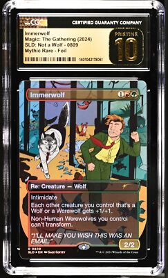 IMMERWOLF Secret Lair Foil Not a Wolf CGC 10 Pristine MTG [Nostalgium]