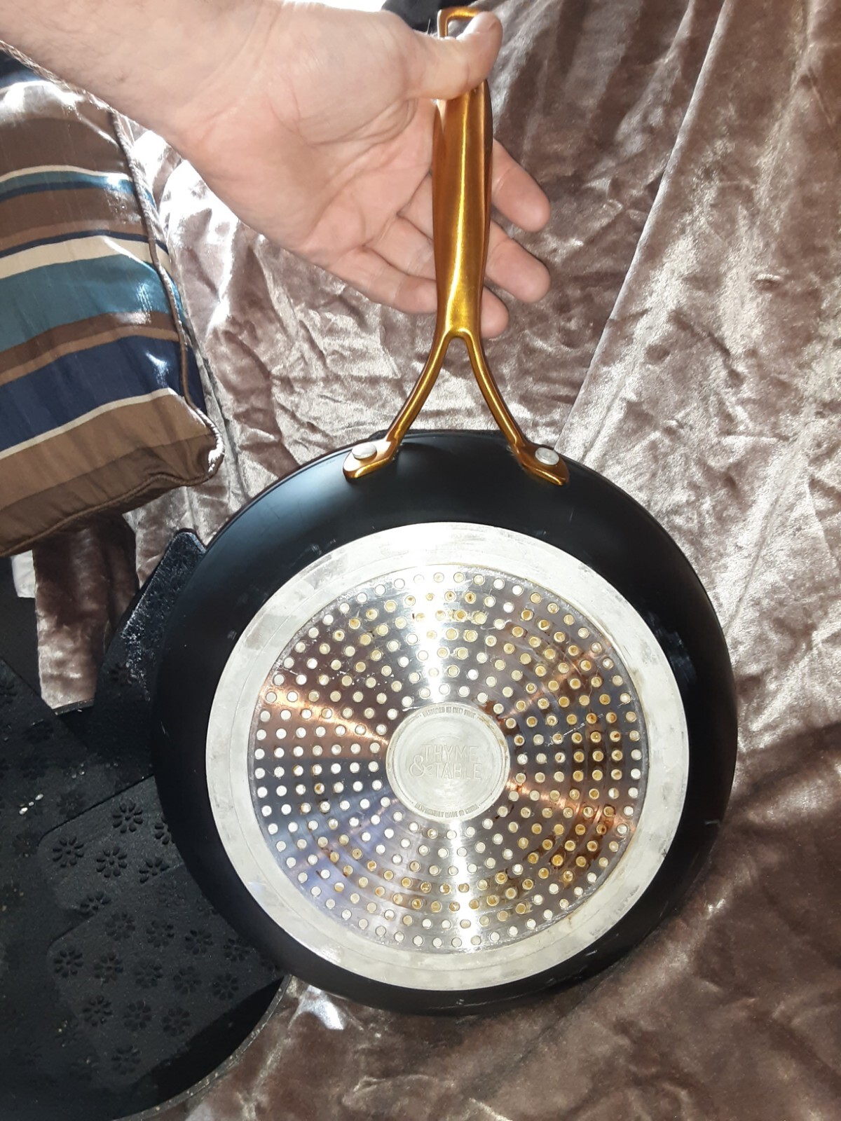 "Thyme & Table" 12 PC. Nonstick Gold Pots & Pans Cookware set