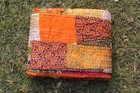 Indian Vintage Patchwork Quilt Bedding Bed Cover Throw Handmade  Blanket