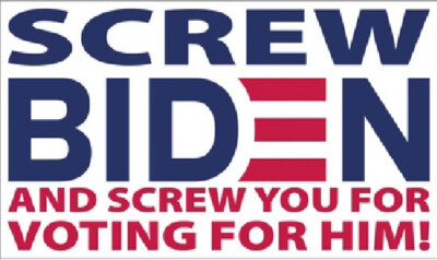 EVEN MY DOG HATES BIDEN FJB TRUMP 2024 BLACK Vinyl Decal Bumper Sticker
