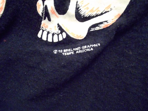 1992 Calaveras Halloween Brillo Oscuro Camiseta Cinturón Para Hombres XL Puntada Única Cinturón - Imagen 6 de 11