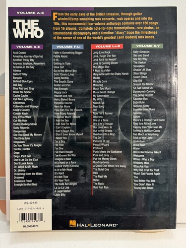 The Who, The Definitive Collection, versiones grabadas para guitarra, 4 vol. Cancioneros - Imagen 6 de 21
