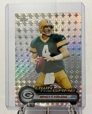 BRETT FAVRE 2006 TOPPS CHROME OWN THE GAME OTG9 9 GREEN BAY PACKERS HOF MVP