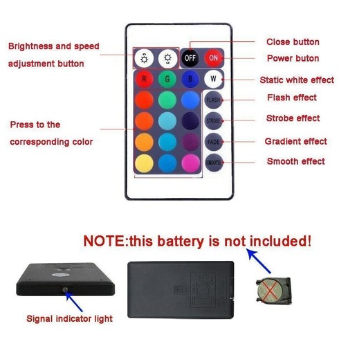 Smart WiFi RGBW APP LED controller 24key RF remote For 5050 RGBW LED light strip - Picture 4 of 6