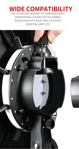 US KX90 Universal Portable Speedlite Octagon Umbrella Softbox For Godox Flash - Picture 7 of 12