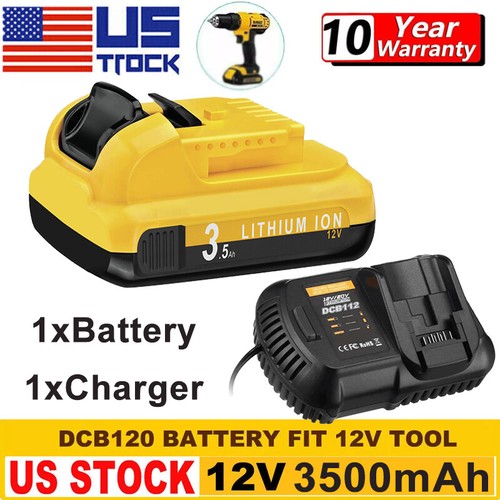 For DeWalt 12 Volt MAX Lithium-Ion for DCB120 DCB122-2 Battery / Charger 3.5Ah - Picture 18 of 21