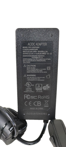 1x AC/DC Universal ADAPTER YHY-12005000 - DS120060C8-W - An & Aus Schalter NEU - Bild 2 von 2