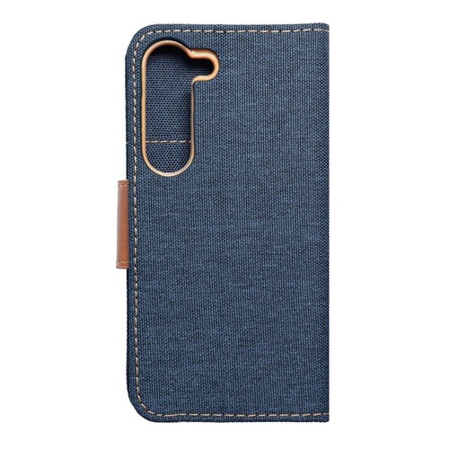 FÜR SAMSUNG GALAXY A35 5G - CANVAS Case Cover Hülle Handy Tasche DUNKEL BLAU - Zdjęcie 2 z 6