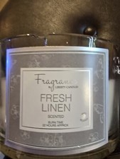 Liberty Candles Fresh Linen 3 Wick Candle NEW