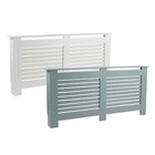 Extra Large Radiator Cover Wooden MDF Wall Cabinet Shelf Slatted Grill