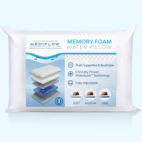 Mediflow Water Pillow Memory Foam Re-Invented with Waterbase Technology - Clinic - Picture 12 of 12