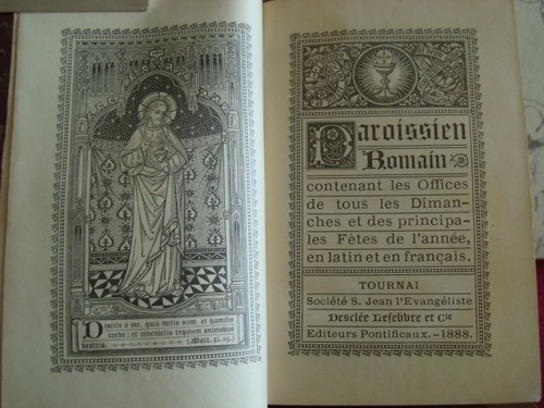 PREGHIERA-PAROISSIEN ROMAIN CONTENANT OFFICES EN LATIN ET EN FRANCAISE..LEGATURA - Picture 4 of 5