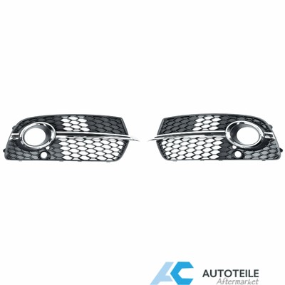 Schwarz Chrom Stoßstange Gitter Lüftungsgitter Rechts Vorne Audi Q5 8R 12 Schwarz Chrom Stoßstange Gitter Lüftungsgitter Rechts Vorne Audi Q5 8R 12