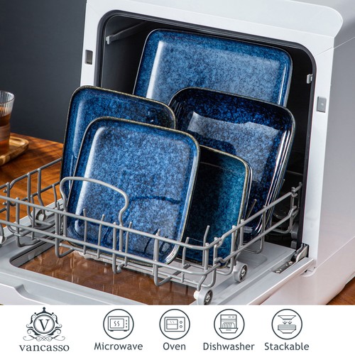 Juego de vajilla vancasso STERN cambio de horno esmalte azul vajilla juego de tazones - Imagen 10 de 11