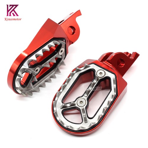 For Kawasaki KX250 05-08 KX250F KX450F KLX450 2008-2015 Foot Pegs Rest Footrest - Picture 6 of 14