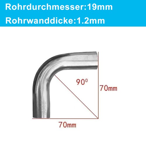 90 Grad 304 Edelstahl Dorn Auspuffrohr Rohrbogen Körniges Rohrbiegen - Picture 24 of 50