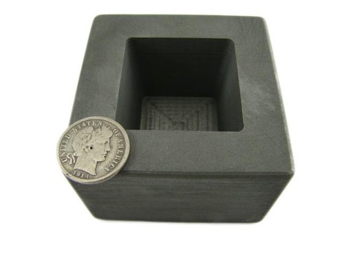 10 oz Gold 6 oz Silver Bar High Denisty Graphite Tall Cube Mold Loaf Copper (B85 - Bild 2 von 4