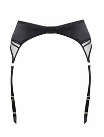 Agent Provocateur EADEN Suspender Sz 4 NWT Black $215 VERY RARE! 