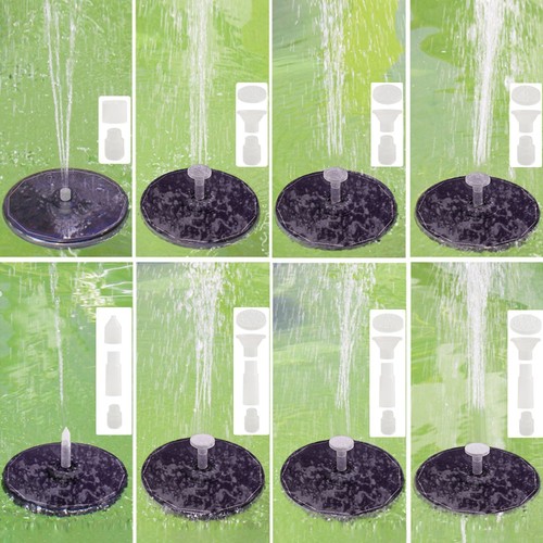 Solar Powered Fountain Water Pump Color LED Night Floating Garden Bird Bath Kit - Picture 9 of 18