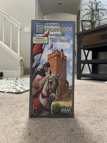 Carcassonne -The Tower-Board Game Expansion Rio Grande Games 100% Complete 2006