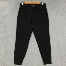 Primo Golf Jogger Men's 30S Black Ankle Zip Lightweight Polyester Stretch Pants